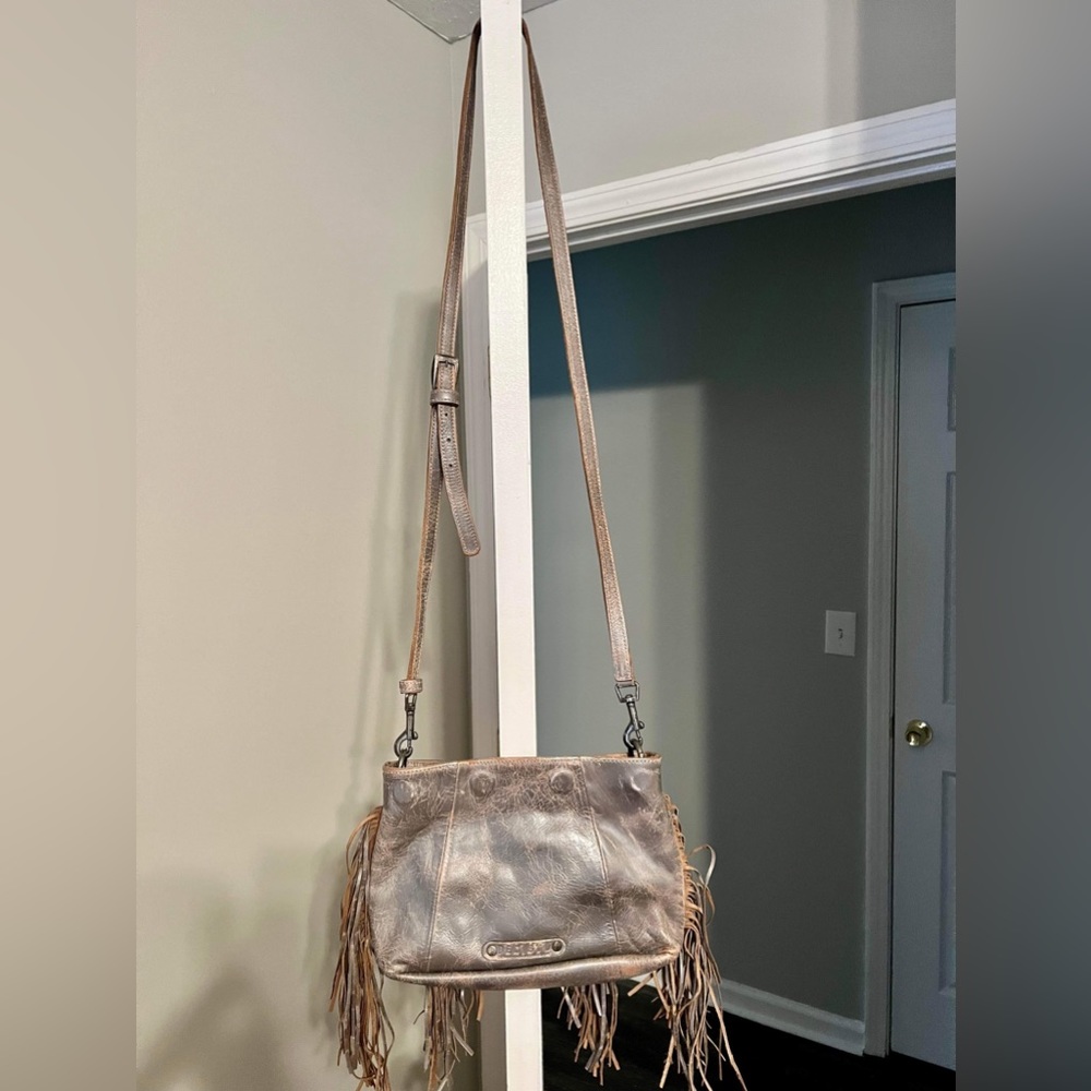 BED|STÜ | Smoke Gray Lux Terra Mar Leather Crossbody Bag